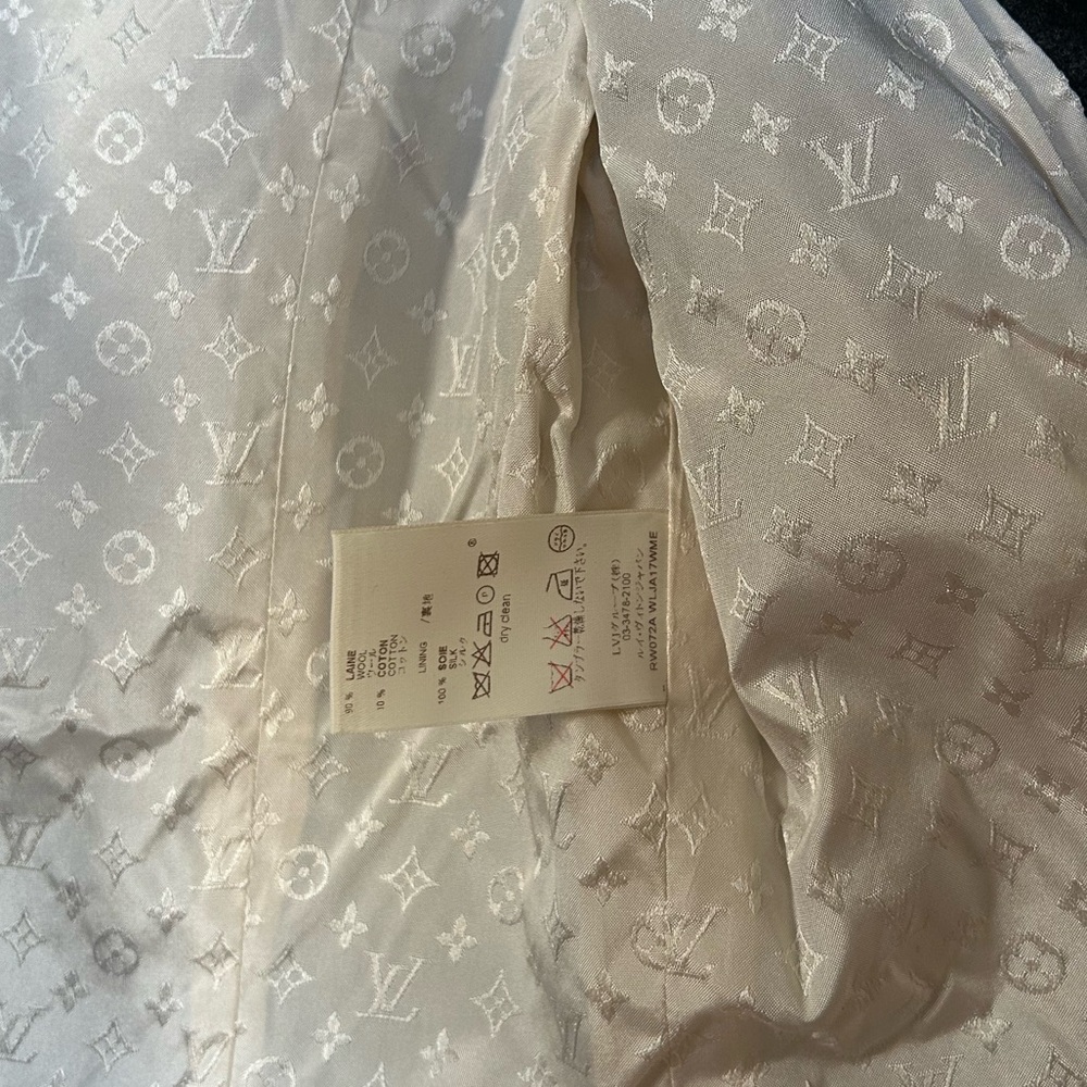 Louis Vuitton Black and Gray Women's Blazer - Picture 5 of 5